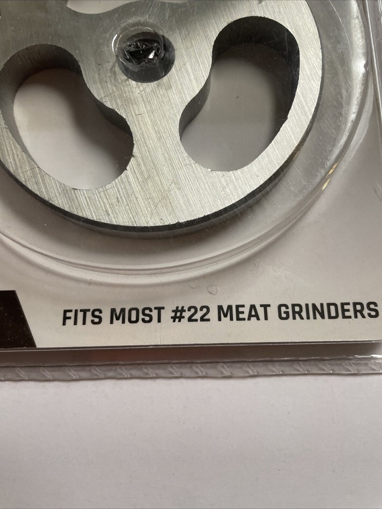#22 Meat Grinder Sausage Stuffing Disc Plate New In Package Meat Processing