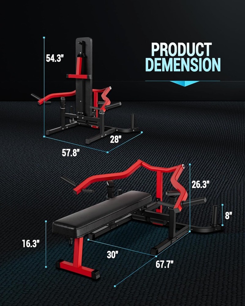 Chest Press Machine 1250 Lbs Bench Press Machine Adjustable Bench Workouts Gym
