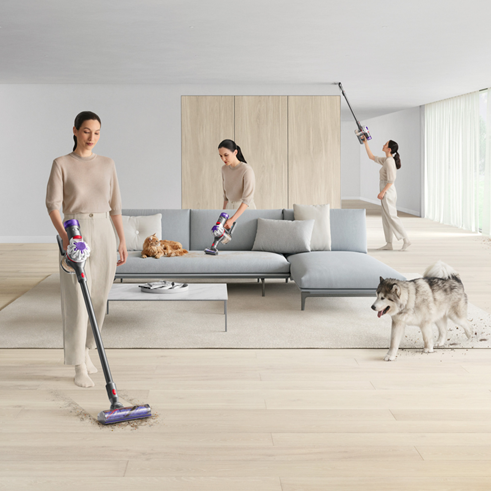 Dyson V8 Animal Extra Cordless Vacuum | Silver/Purple | Refurbished