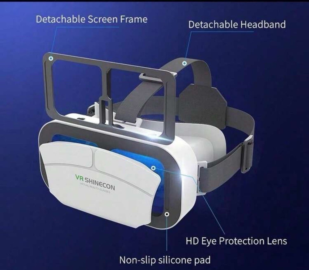 Virtual Reality Helmet 3D VR Universal Goggles Adjustable Distance Eye Protectio