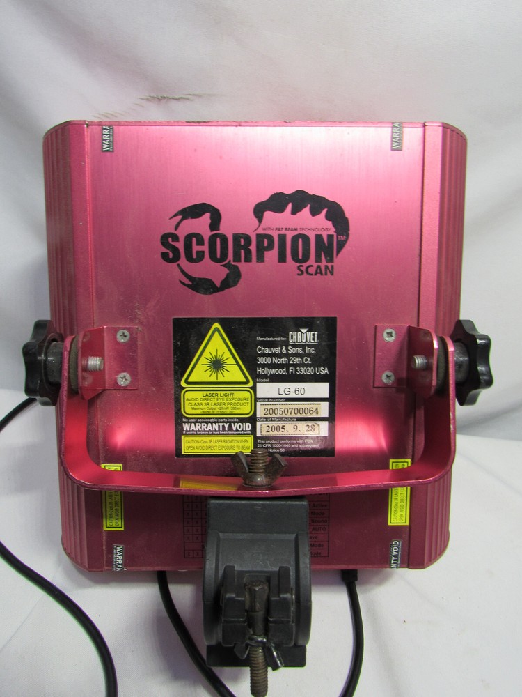 CHAUVET SCORPION SCAN DJ LIGHT - green multi pattern laser