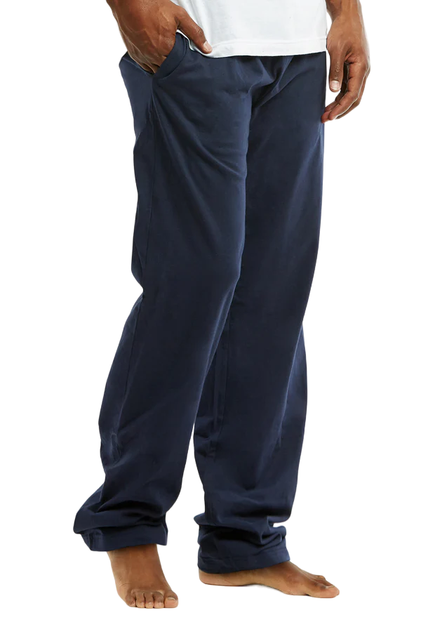 Mens Cotton Comfy Causal Lounge Sleep Pajamas PJ w/ Pockets Knit Pant S M L XL