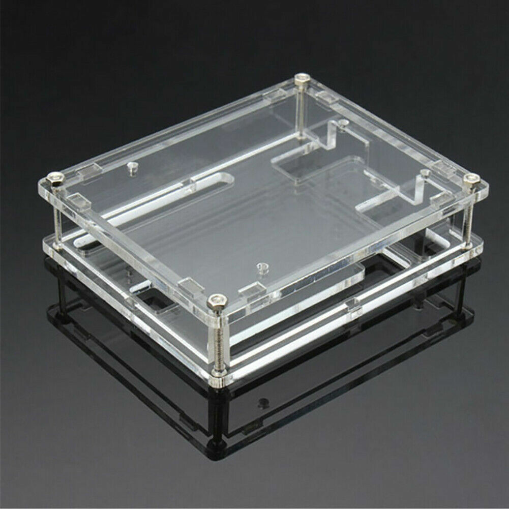 3 PACK Transparent Acrylic Case Cover Shell Enclosure Boxes for Arduino UNO R3
