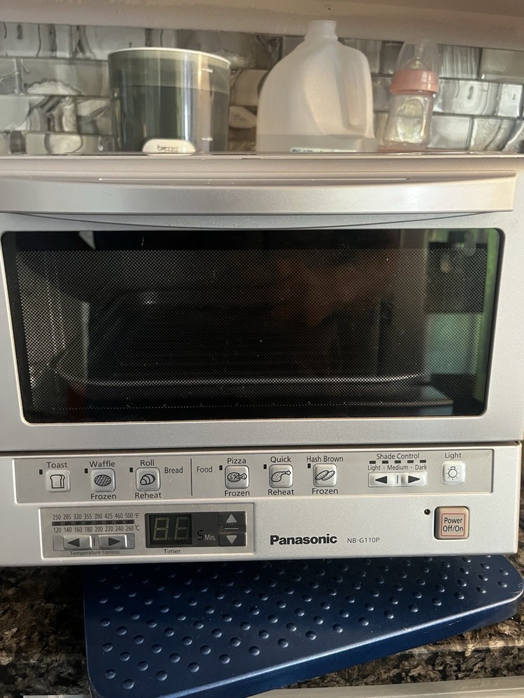 Panasonic NB-G110P Infrared Countertop Oven Silver Timer Temperature Control