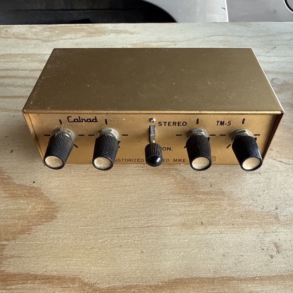Vintage Calnad TM-5 Transistorized Stereo Microphone Mixer (4 channels)