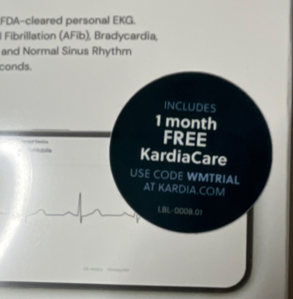 AliveCor KardiaMobile Single-Lead Wireless Bluetooth ECG Event Recorder