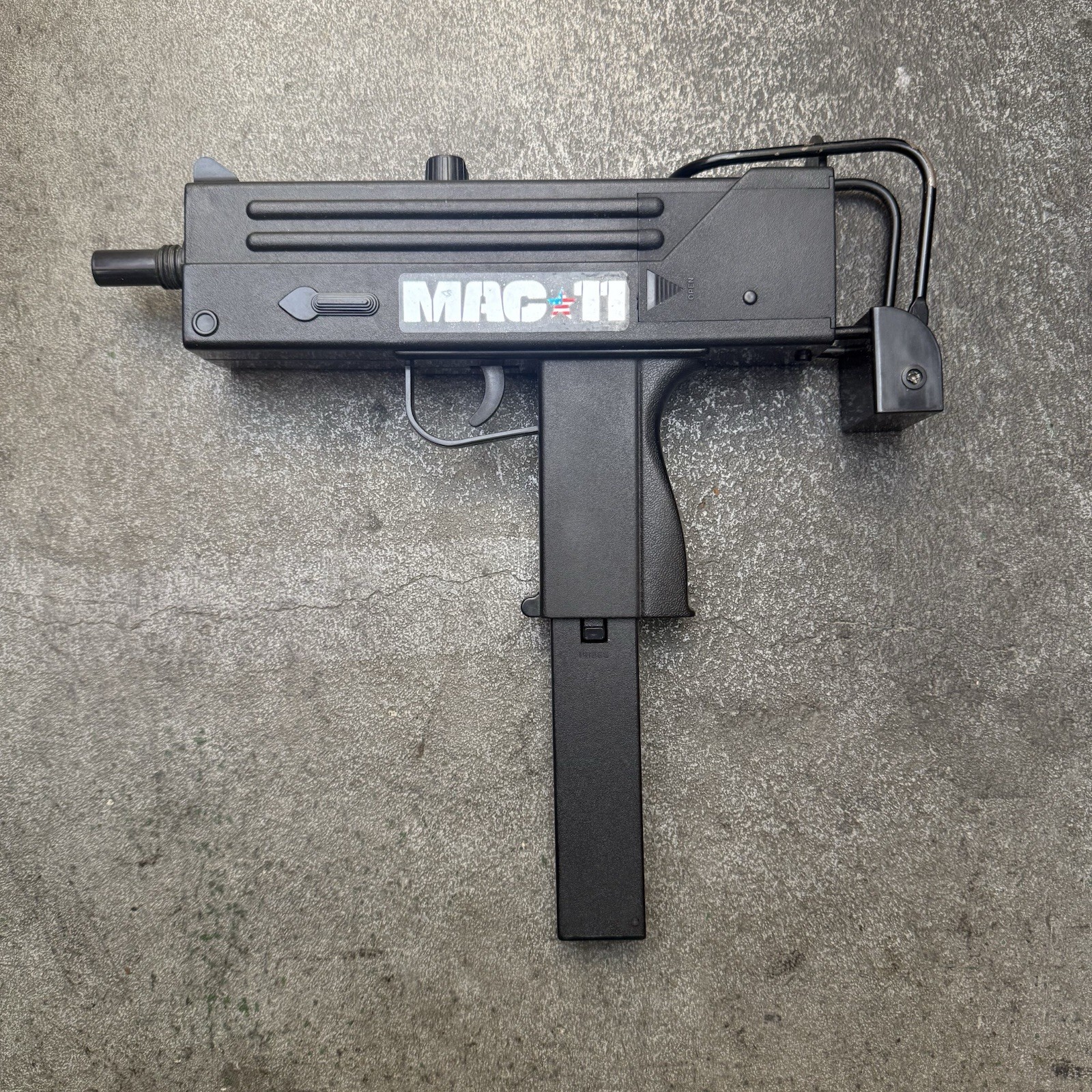 1986 Larami MAC-11 Motorized Toy Cap Gun Very Rare HTF Vintage