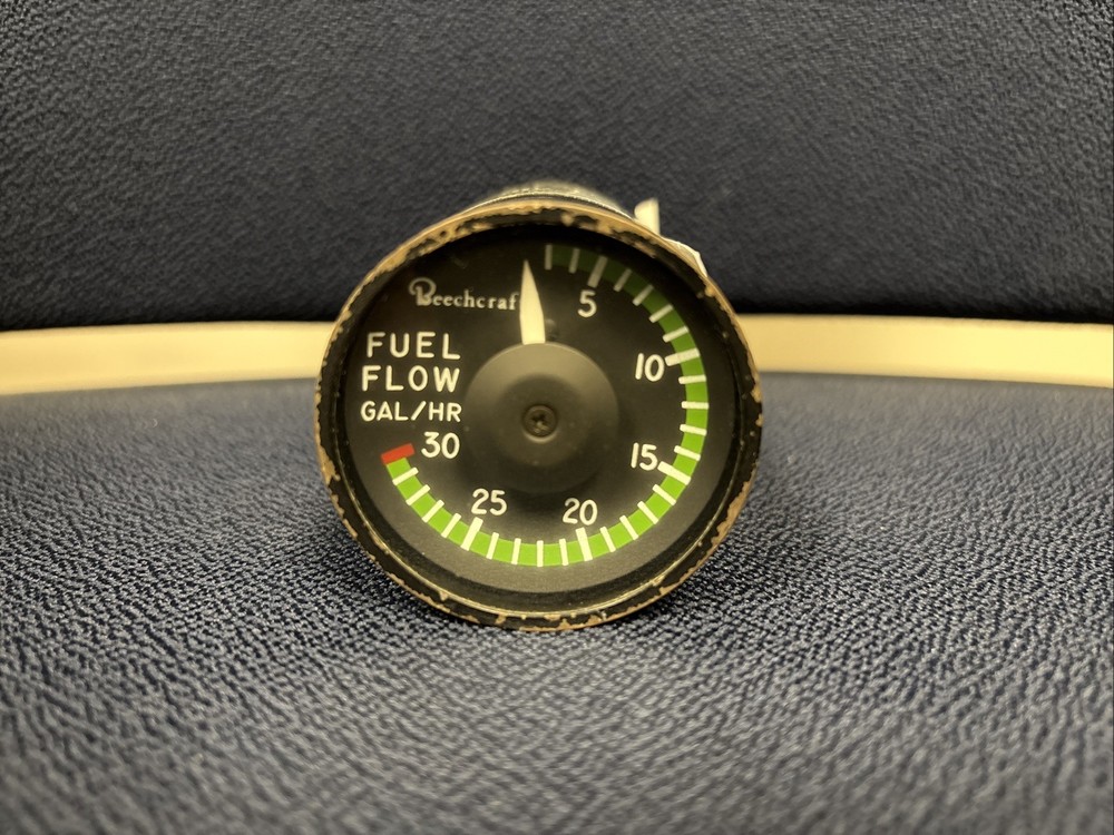 BEECHCRAFT  FUEL FLOW INDICATOR P/N: 6511 Good Shape