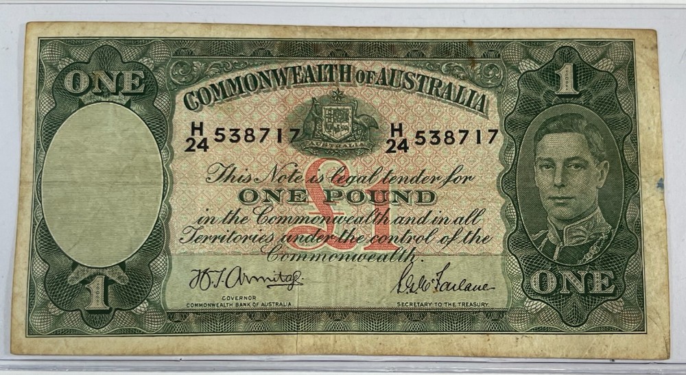 Australia 1937 1 Pound (#189) Decent