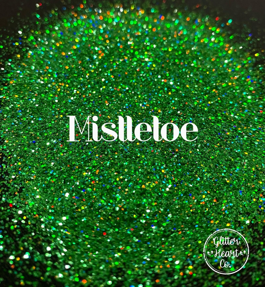 Premium Polyester Glitter - Green Holographic