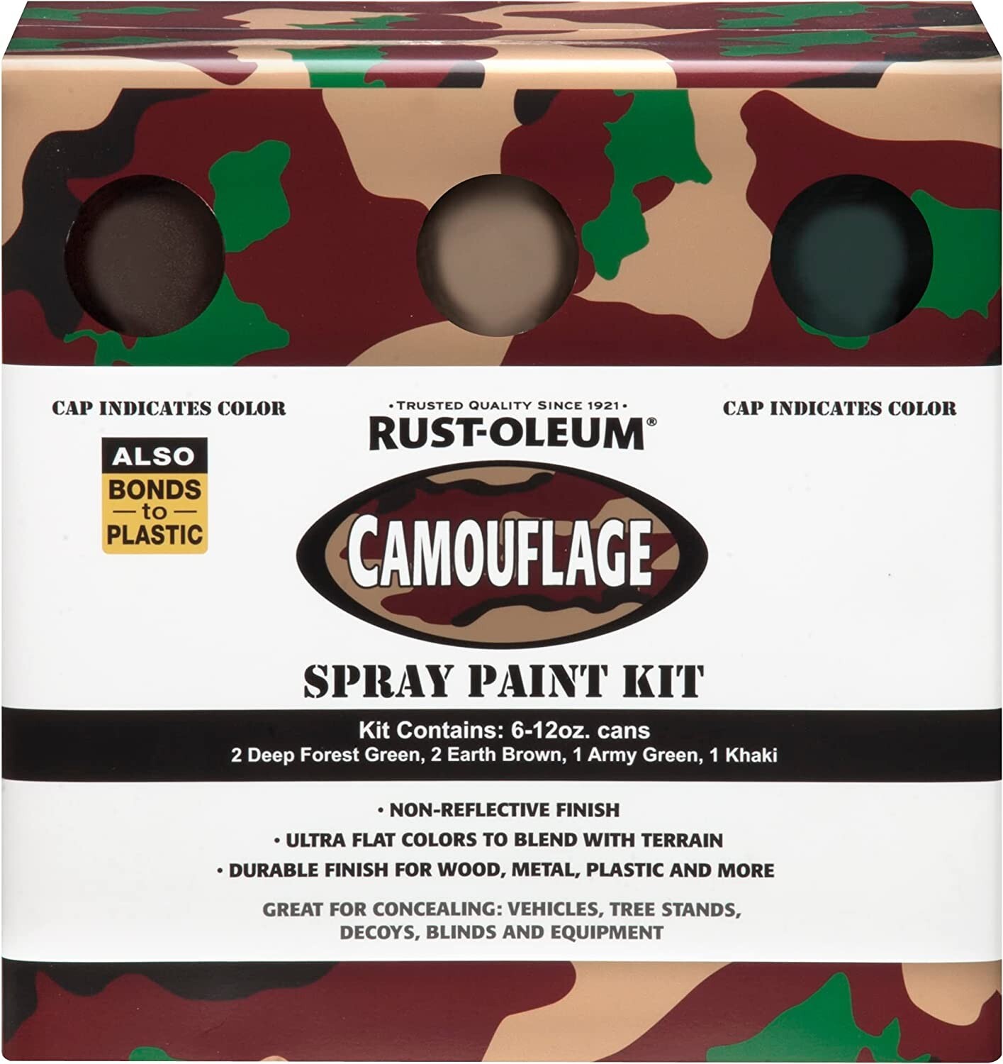 Rust-Oleum 269038 Specialty Camouflage Spray Pack, 12-Ounce, 6-Pack CAMO