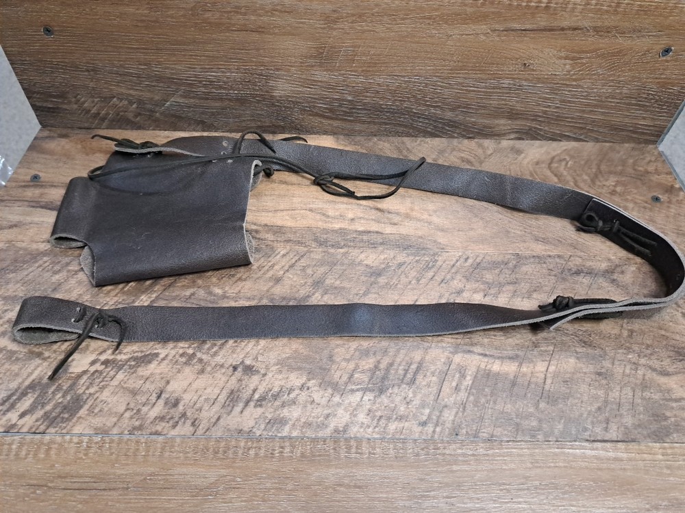 Nice Leather Lace Up No Drill Muzzleloader Sling, Fits TC Hawken