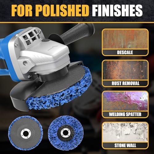 10Pcs Strip Discs Stripping Wheels, Paint Stripper Wheels Rust 4" x 5/8"