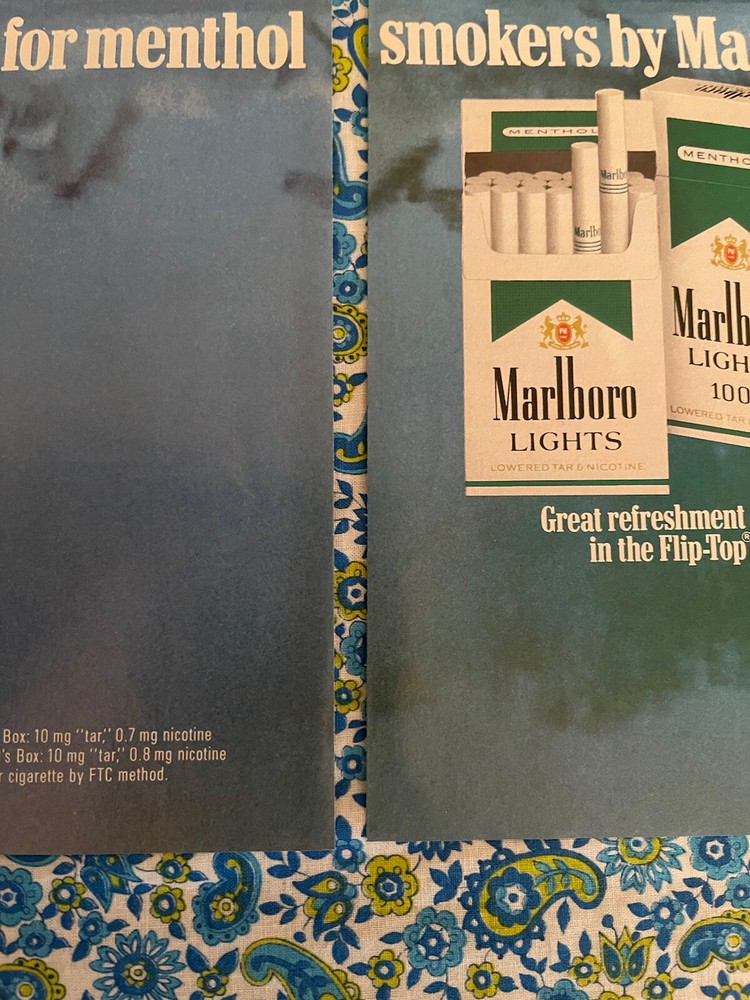 Marlboro Menthol 1988 Print Ad White Horses