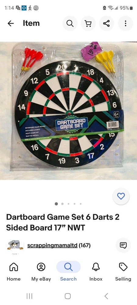 15.75 inch DARTBOARD GAME