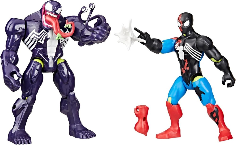 SPIDER-MAN Marvel MixMashers Venom vs. Venomized, Custom Action Figure &...