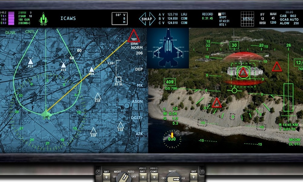F35A LIGHTNING II COCKPIT instrument panel CDkit