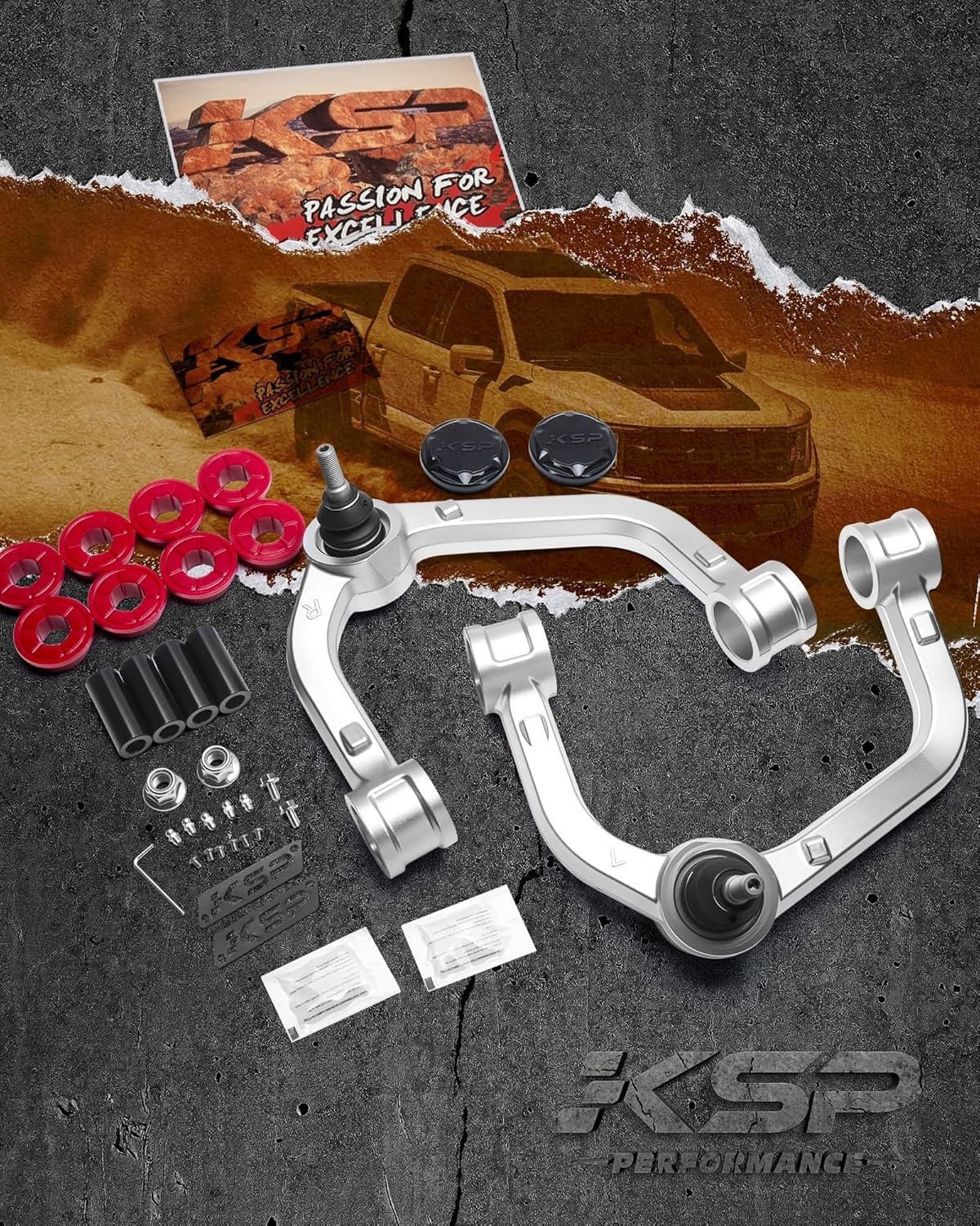 KSP Forged aluminum Upper Control Arm For 2004-2020 Ford F150 W/ 2-4" Front Lift