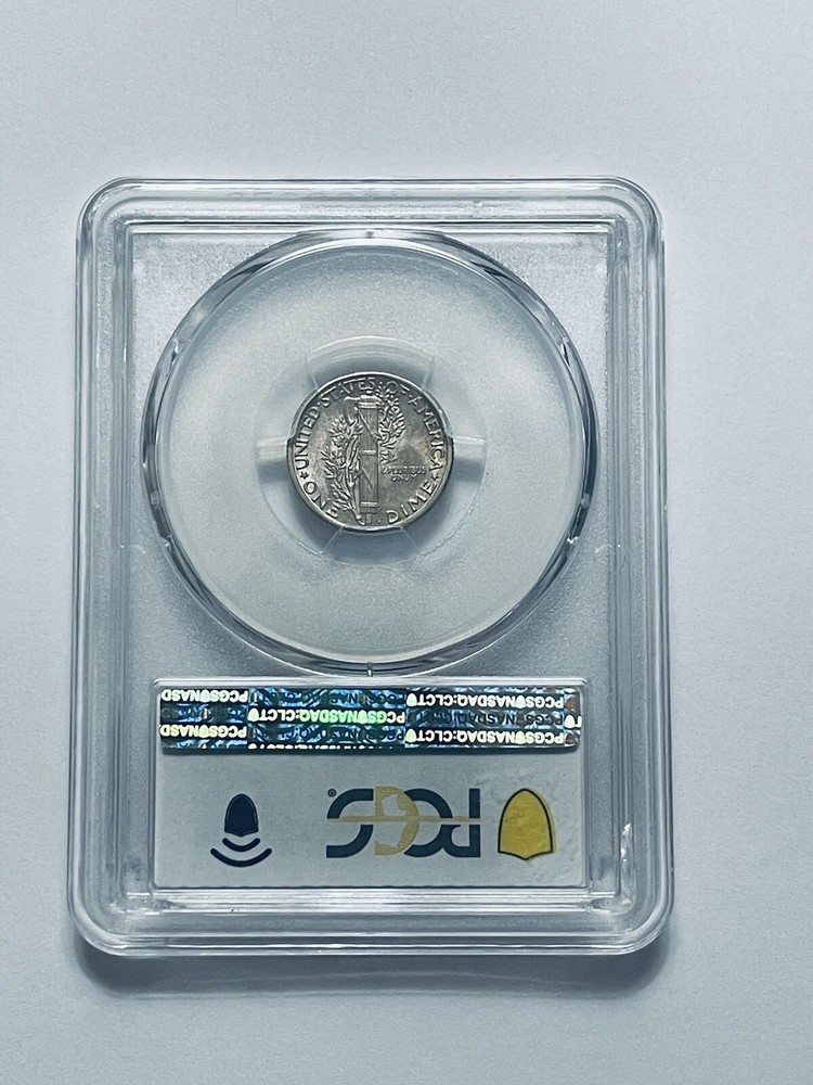 1938 Mercury Dime PCGS MS66FB Toned
