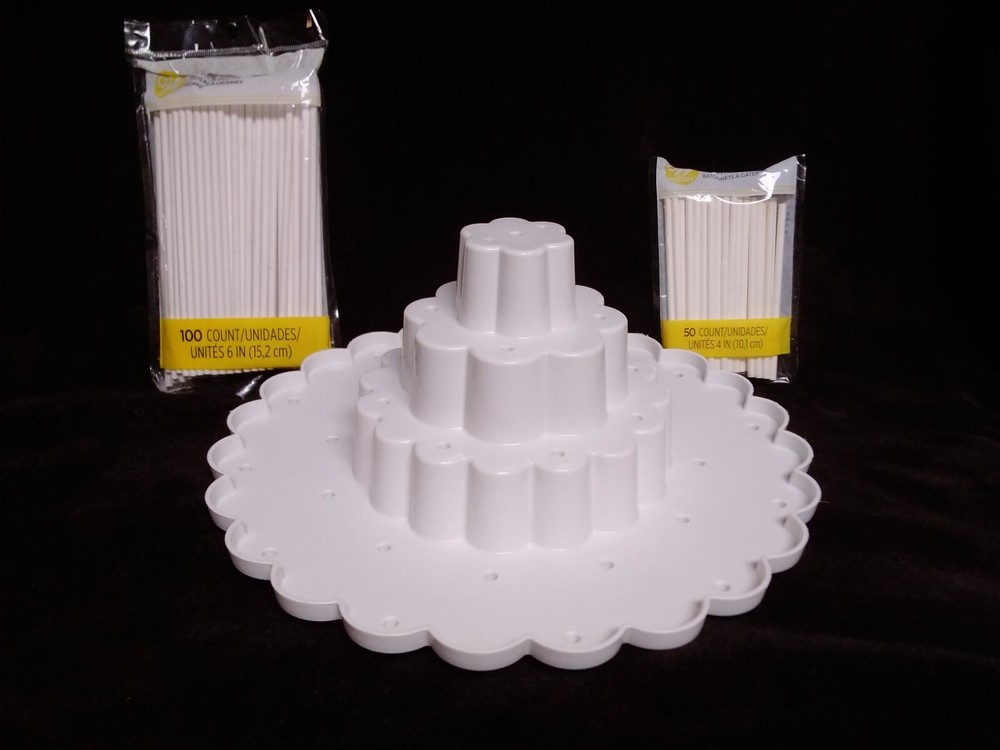 Nordic Ware 3 Tiered Cake Pop Display Stand With Sticks