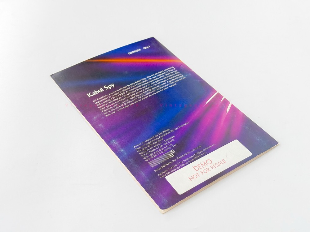 Kabul Spy - Sirius Software - 1981 / Apple II