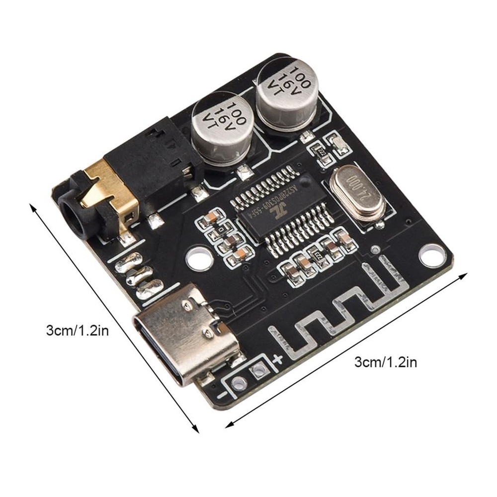 HiLetgo 5pcs Bluetooth 5.0 Mp3 Lossless Decoder Board VHM-314 USB-C Audio Blueto