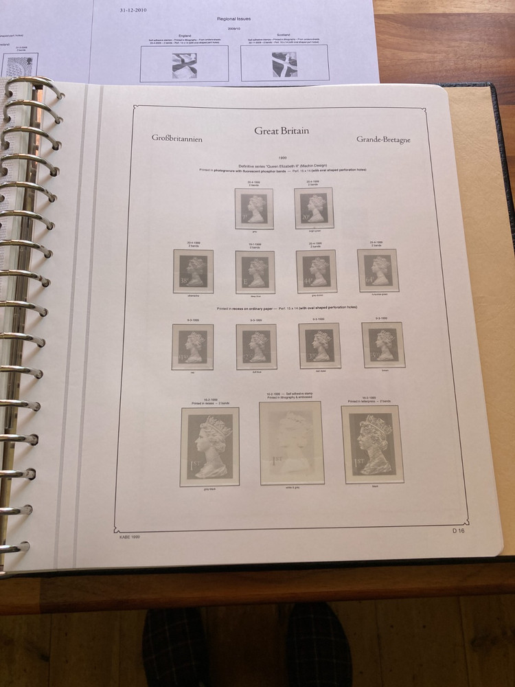 GB Lighthouse Leuchtturm Kabe Album, Slipcase & Hingeless Definitives Pages