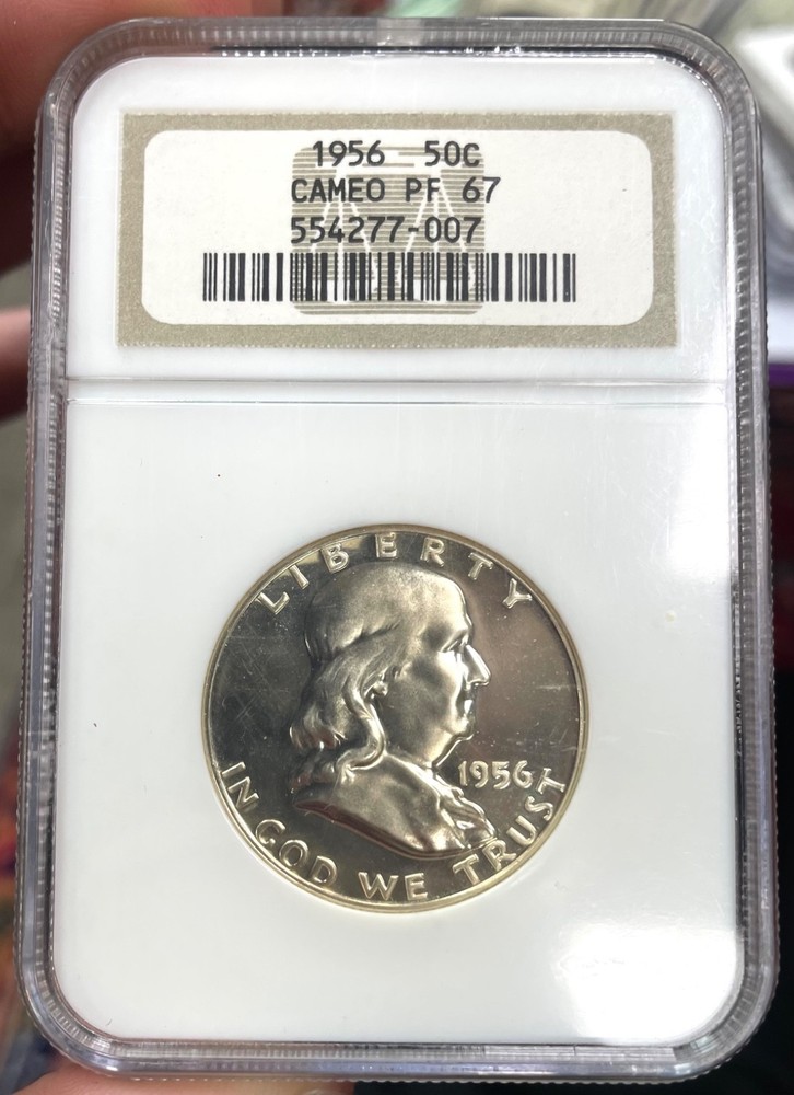 1956 Type 2 Proof Franklin Half Dollar NGC PR67 CAMEO
