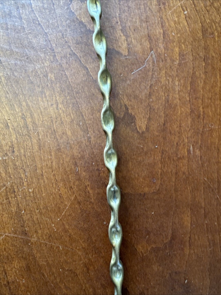 VINTAGE BRASS LINCOLN IMP SITTING DEVIL DEMON TOASTING FORK FIREPLACE TOOL