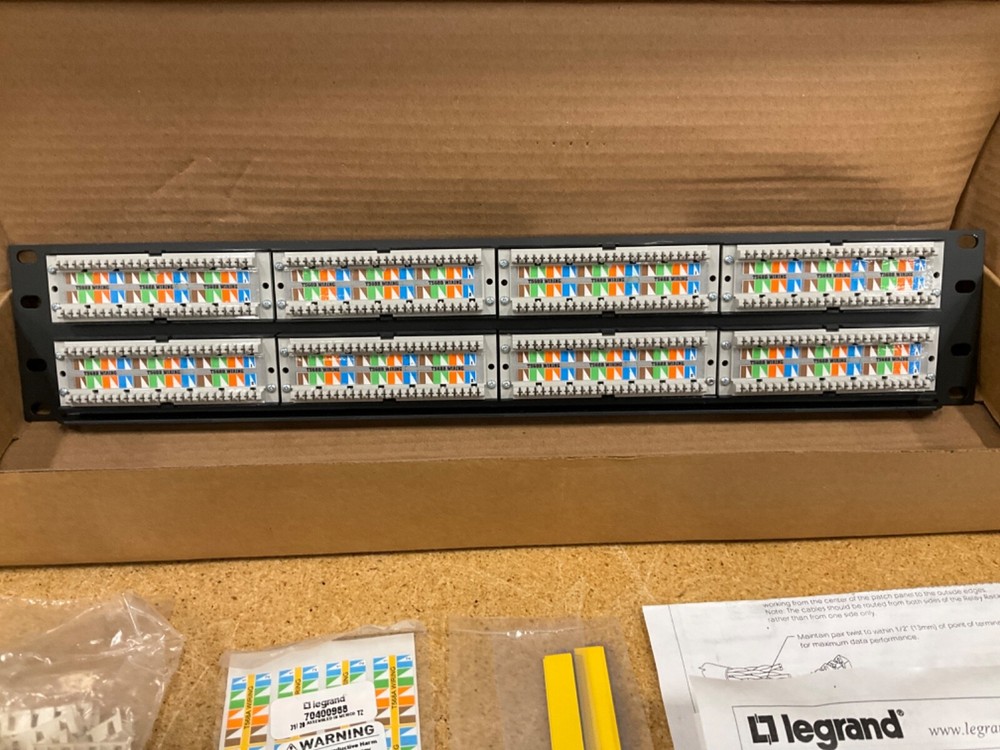 Legrand 48 Port Cat6 110 Type Patch Panel 37200 #2