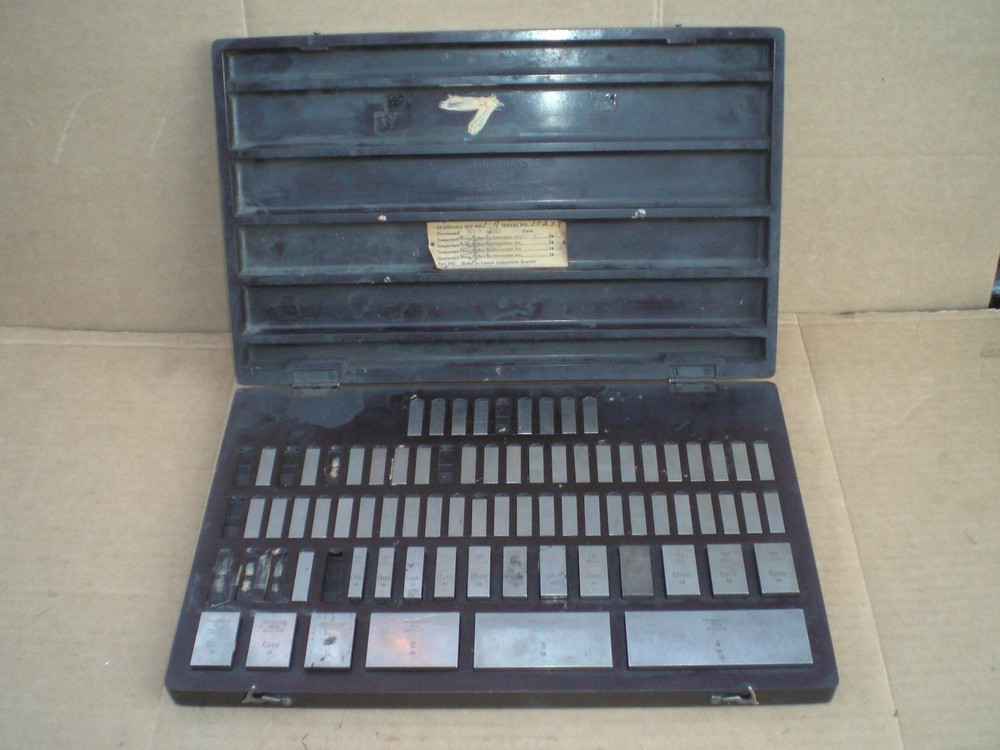 Vintage Johansson Gage Block Set