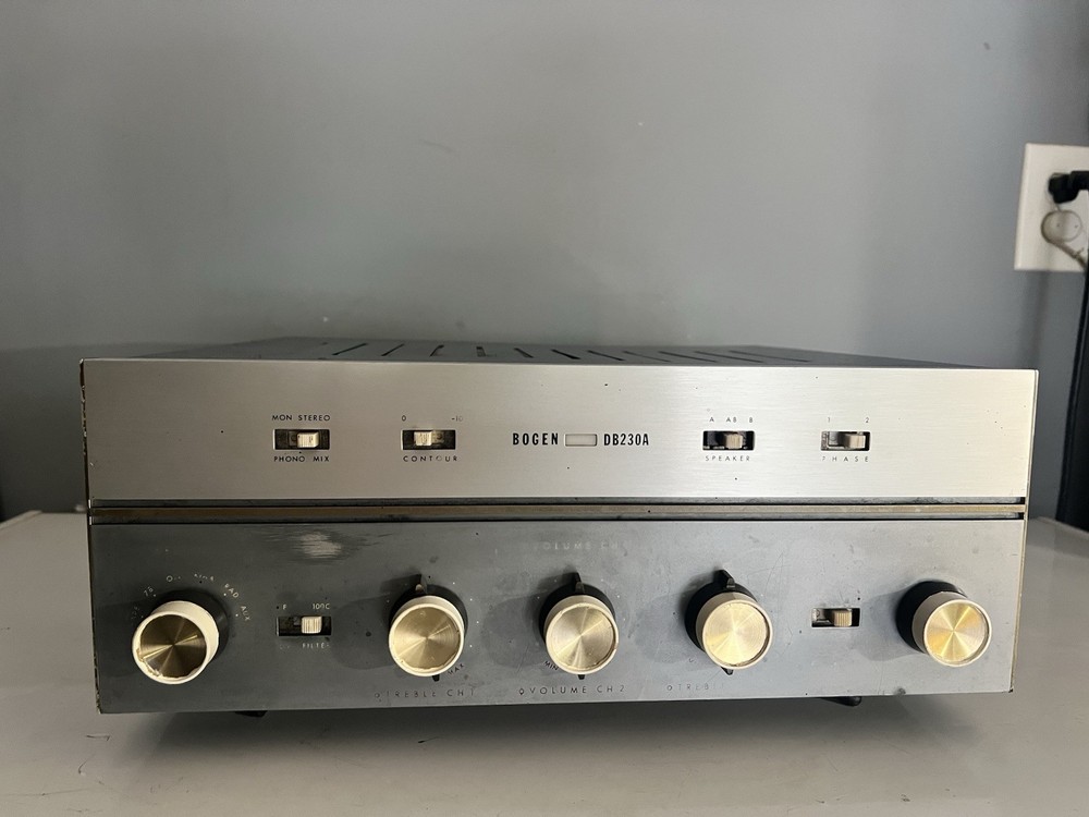 RARE !!! VINTAGE BOGEN db230A Tube Amplifier WORK!!