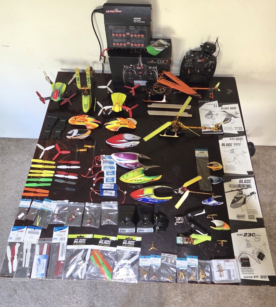 Blade RC helicopters used