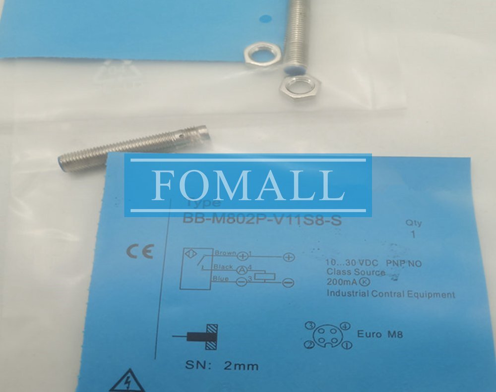 1Pcs New proximity Switch Sensor BB-M802P-V11S8-S