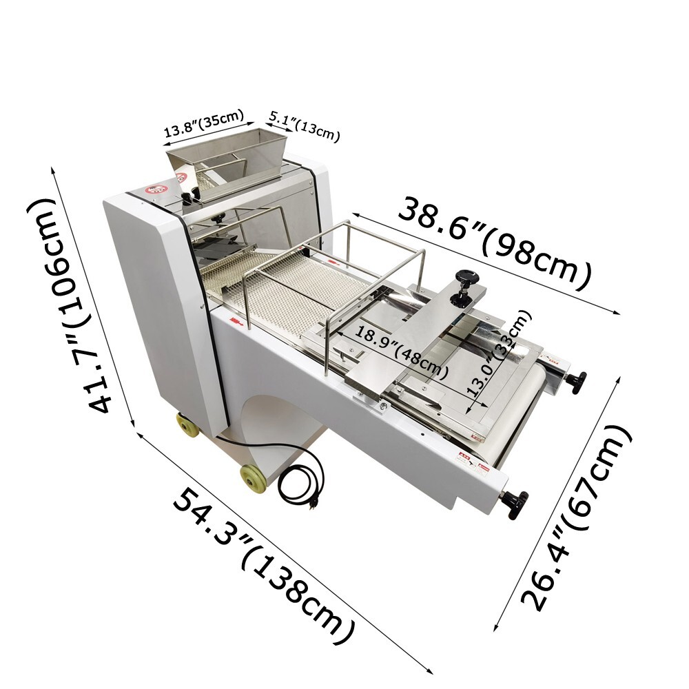 110V Commercial Full-Automatic Toast Shaping Machine Dough Bread Moulder