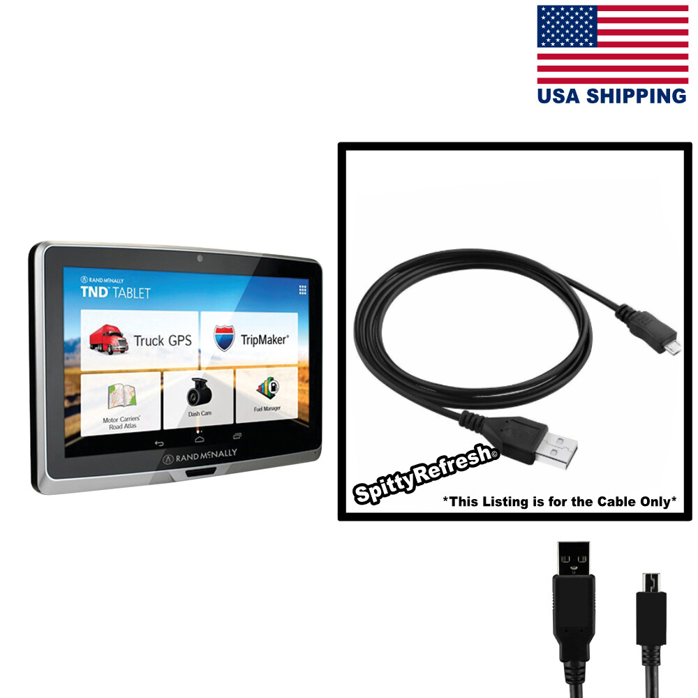 Rand McNally TND Tablet 70 USB Cable Transfer Charger Replacement