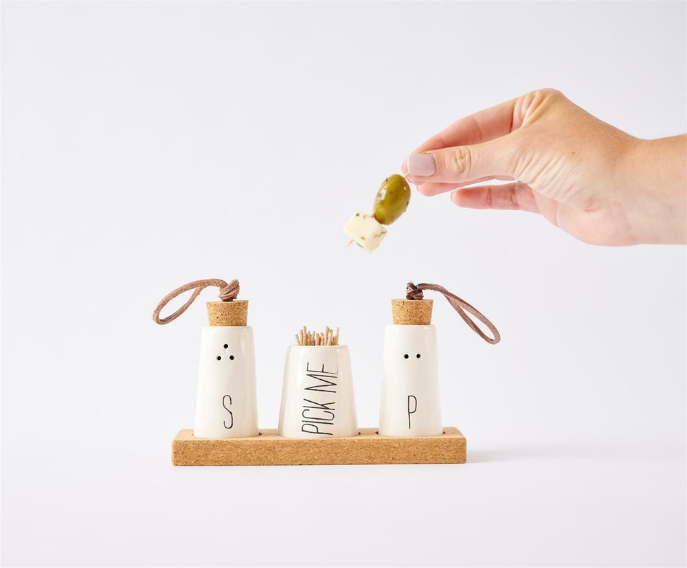 Mudpie - Bistro Salt Pepper Toothpick Holder - 40250038