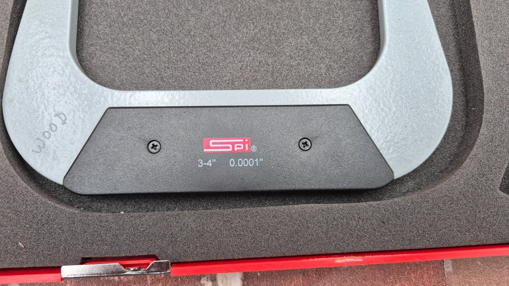 SPI 13-815-6 Blade Micrometer 3-4" 0.0001" With Case