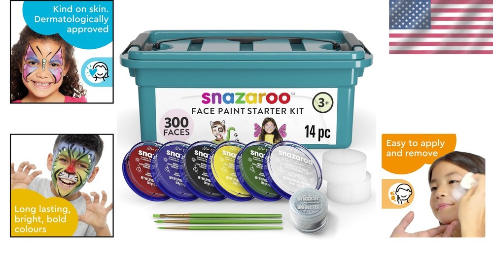 Professional Face Painting Set - 6 Colors-