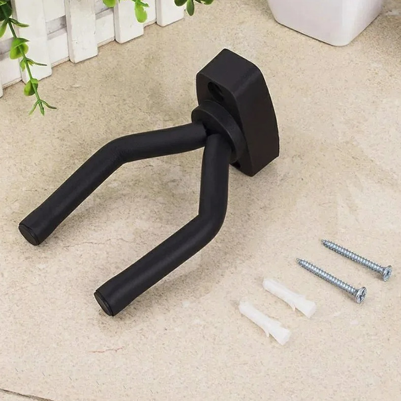 2pcs Guitar Wall Mount Holder ABS Hook Stand Home Instrument Display - NEW