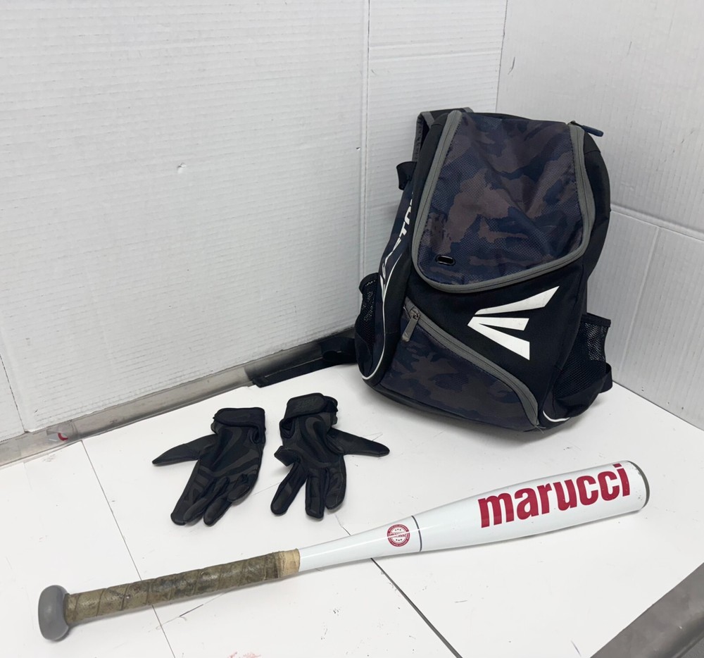 ⚓Easton Game Ready Baseball Teeball Backpack + Marucci CAT 6 25/13 Teeball Bat⚓