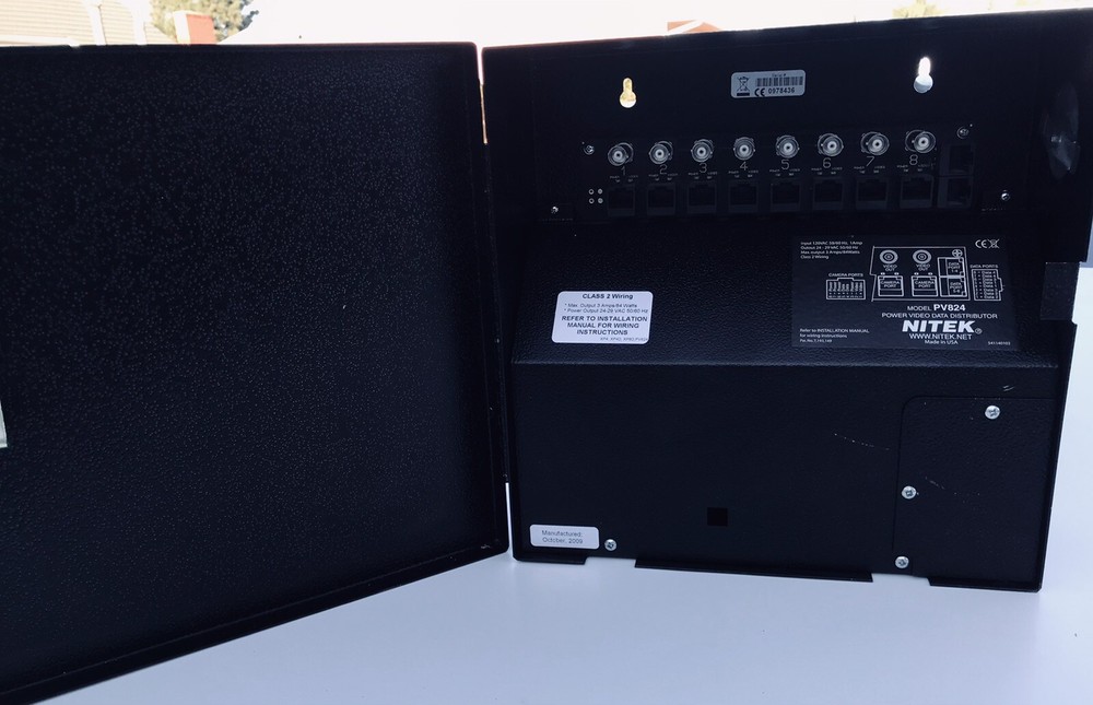 Nitek PV824 Power Video Data Distributor Power Camera Security Coax