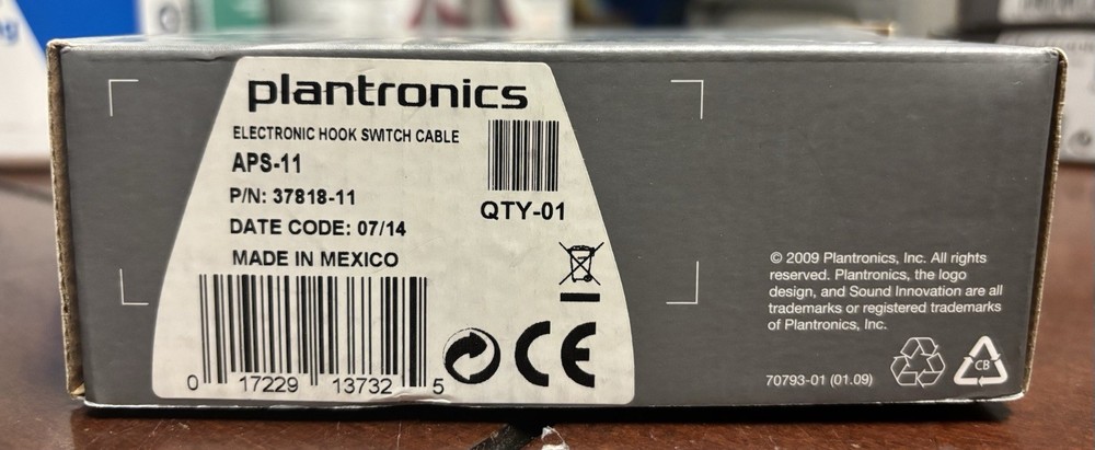 Plantronics Aps-11 EHS Cable For Siemens, Aastra Free Shipping