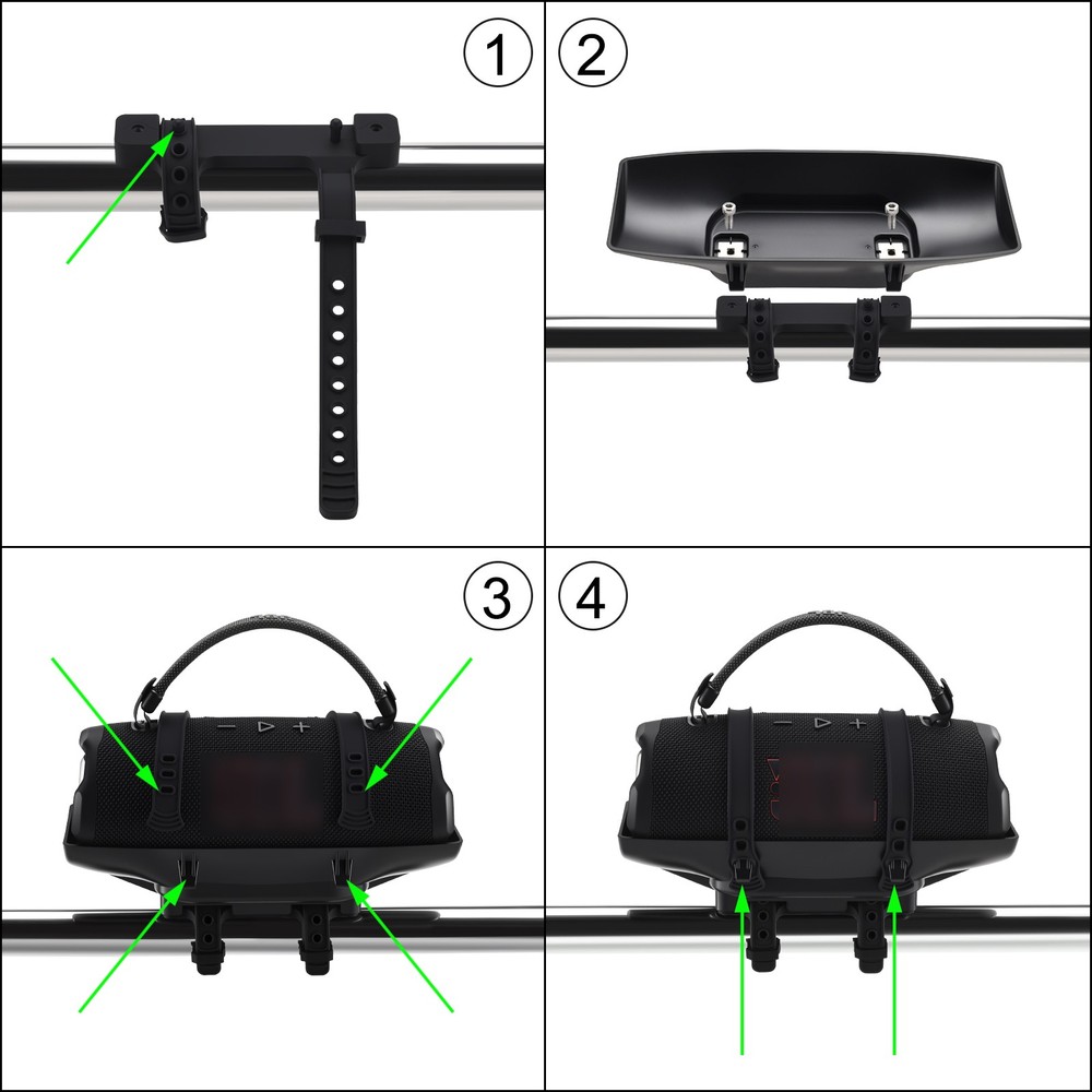 Bicycle Mount Bracket For JBL Charge 6 5 4 3 ESSENTIAL Bluetooth Speaker Holder