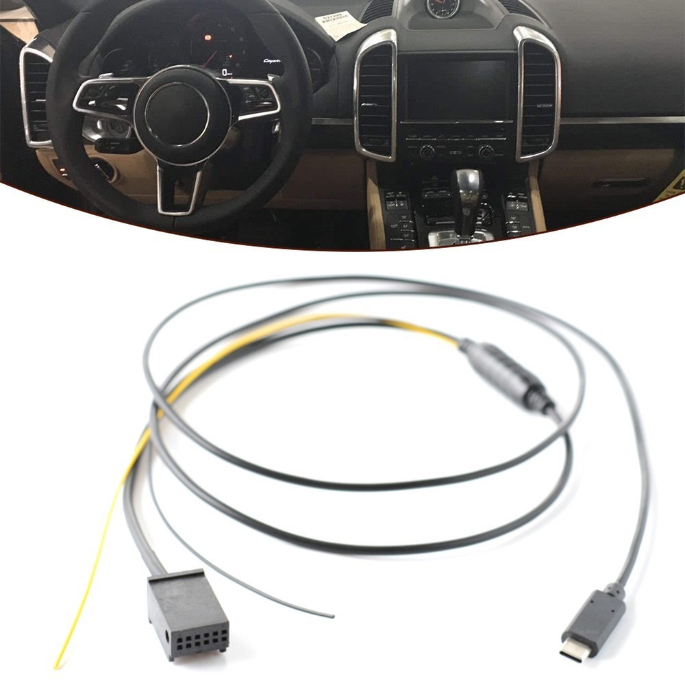 AUX Audio+Charging Cable for Cayenne CDR30 CDR31 TYPEC Quick Installation