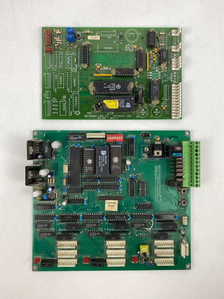 Deltronics Labs BJ-100 REV.3 Ticket counter Controller W/ Controller Board PCB