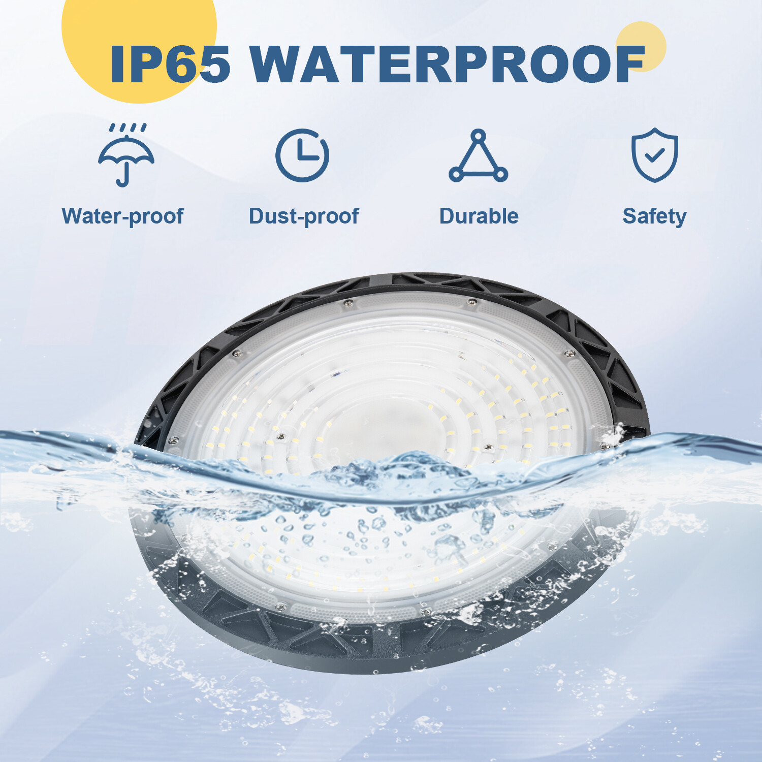 8 Pack Led UFO High Bay Light 100W Warehouse Factory Commercial Industrial Shop