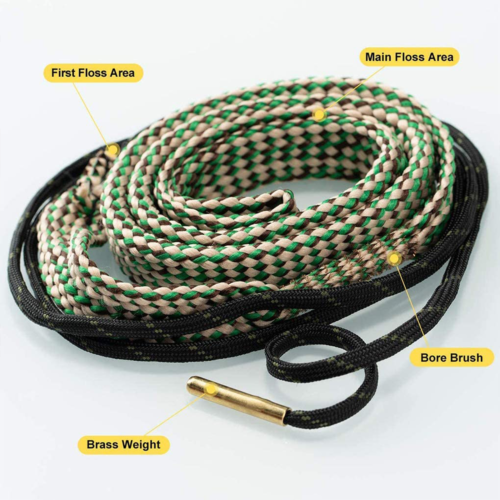 Bore Rope Gun Snake Barrel Cleaners .22 thru .45 & 12 20 Ga Rifle Shotgun Pistol