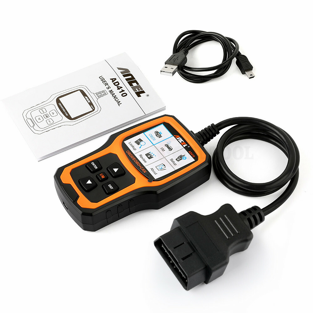 ANCEL AD410 OBD2 Code Reader Car Scanner Turn Engine Light Off Diagnostic Tool