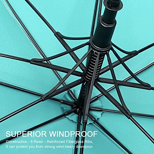 68" Arc Vented UV Golf/Beach Umbrella - Auto Open, Extra Large Windproof Sun Sha